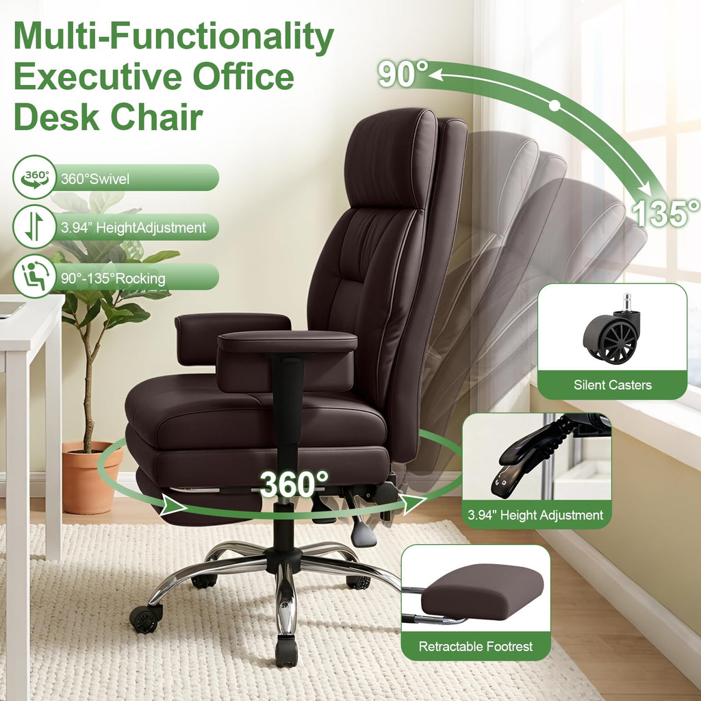 Brown Ergonomic Office Chair T57832