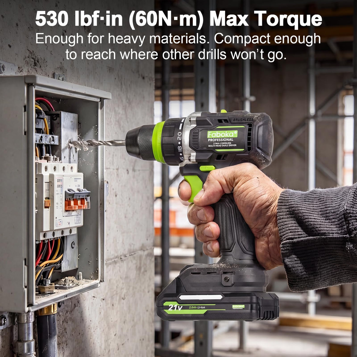 21V Cordless Brushless Multi-Head Drill Driver Kit K4693