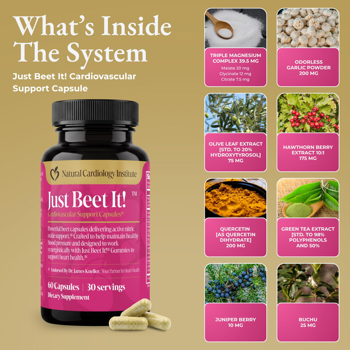 Beet Gummies & Heart Health Capsules Bundle, 60 Count Each Q233194