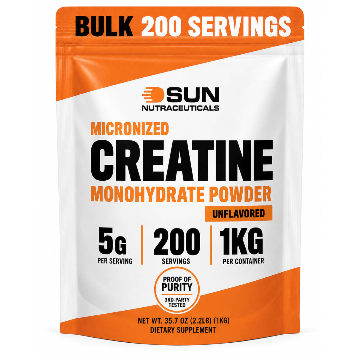 Unflavored Creatine Monohydrate 1kg U461990