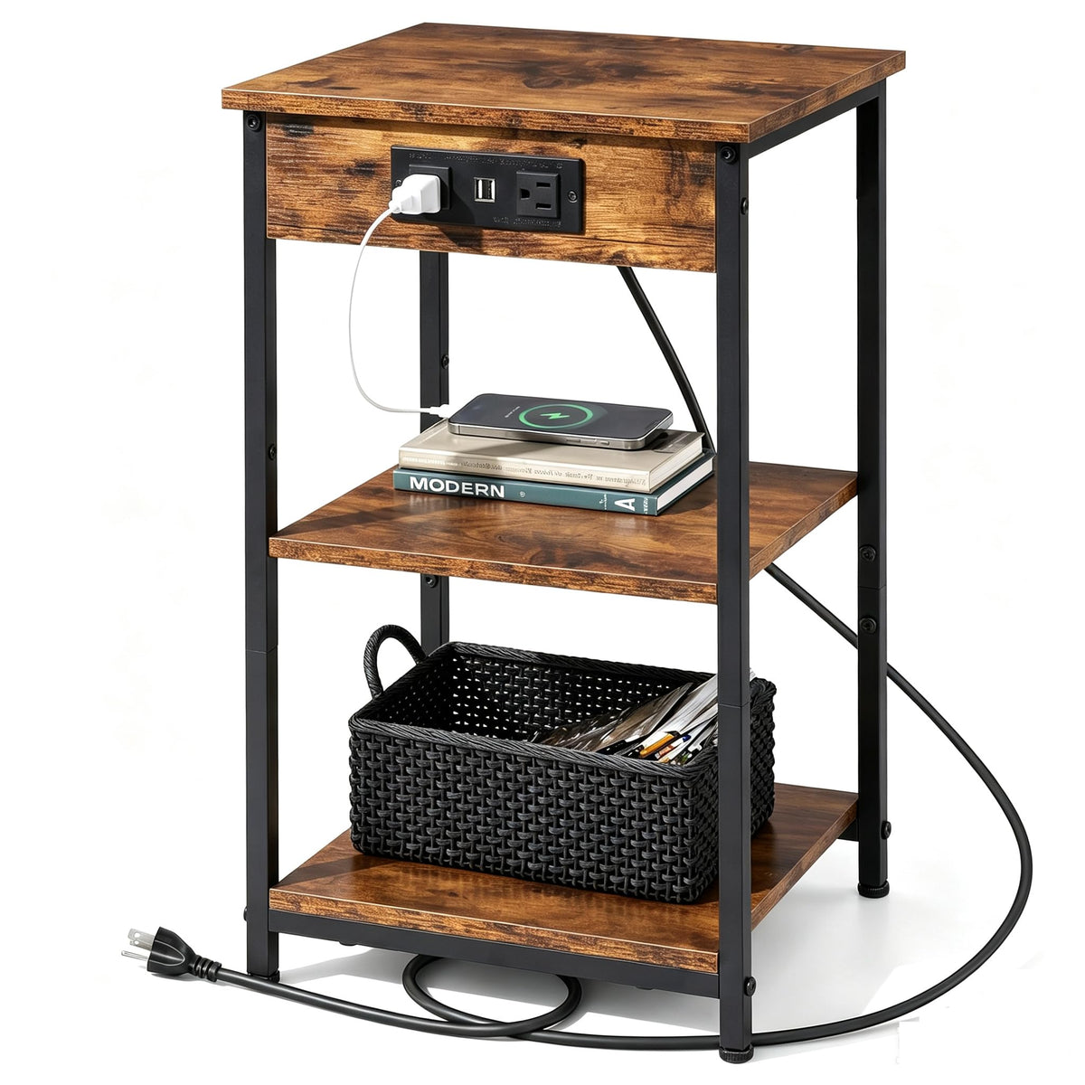 End Table with Charging Station V939378