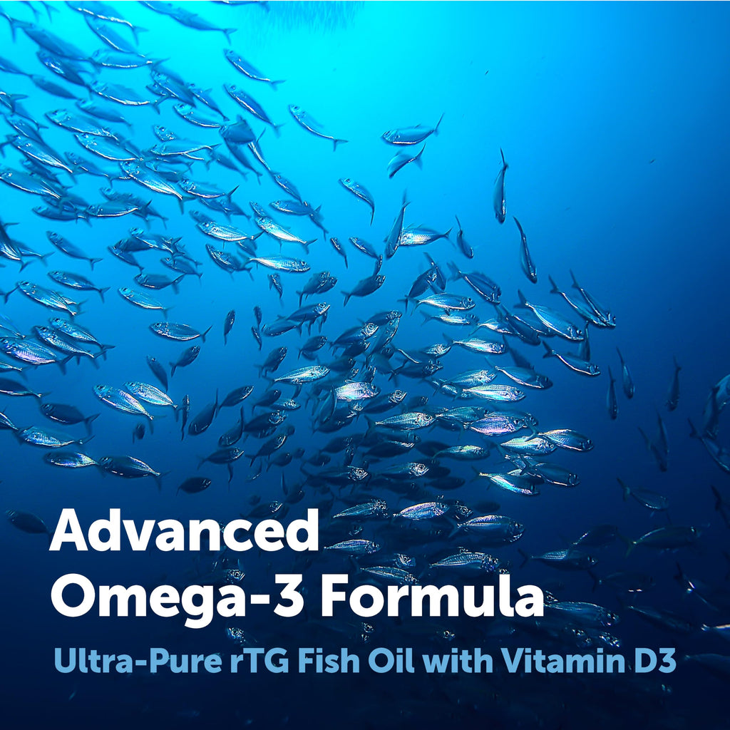 Omega-3 Fish Oil Softgels with Vitamin D3, Lemon Flavor, 60ct B1481