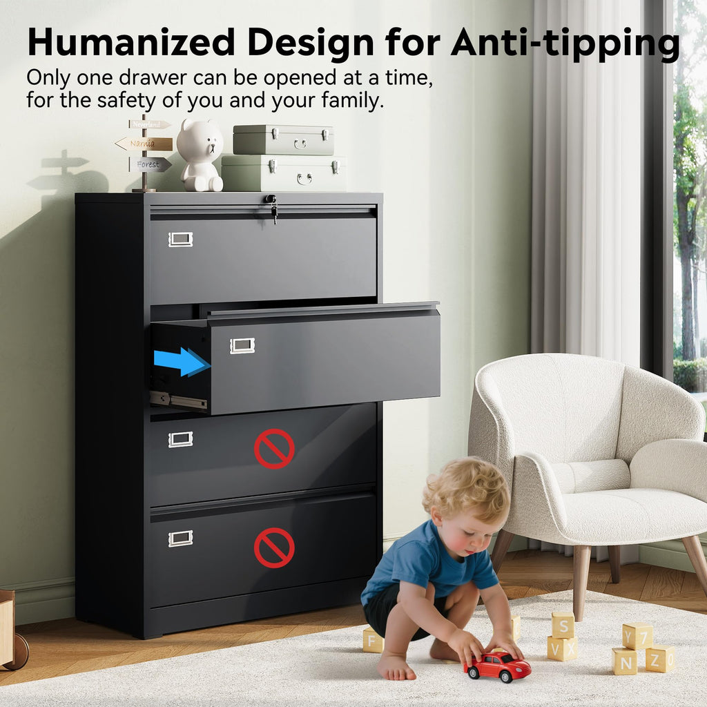 4 Drawer File Cabinet L184407