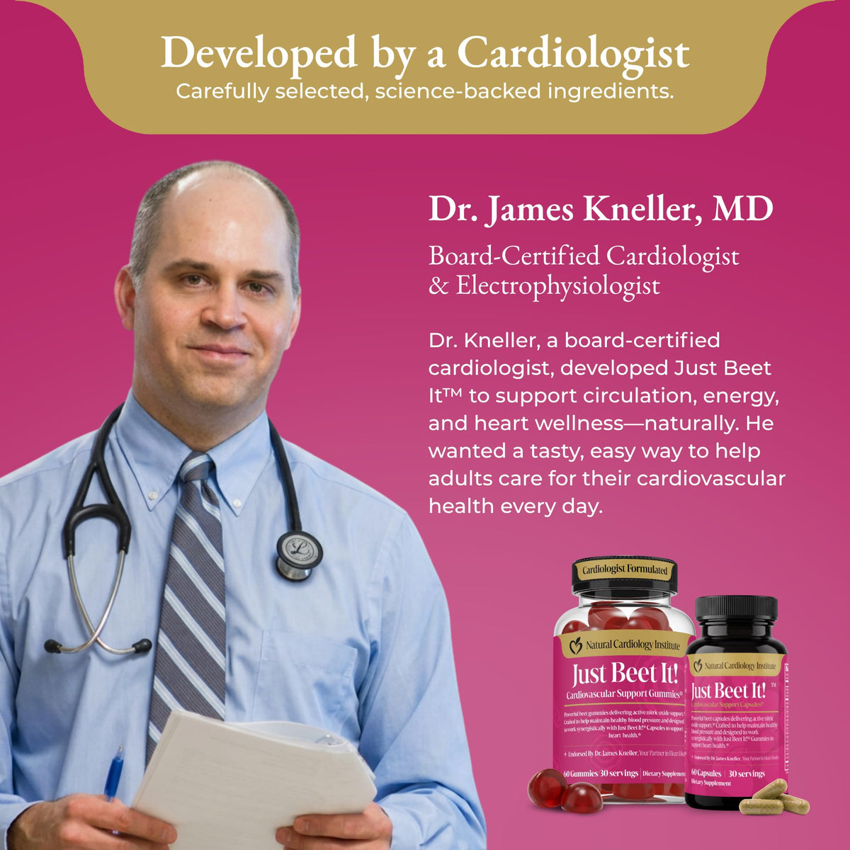 Beet Gummies & Heart Health Capsules Bundle, 60 Count Each Q233194