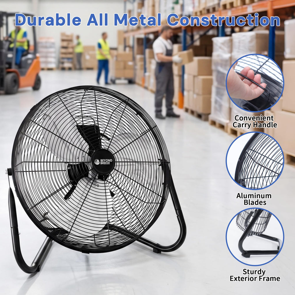 20'' High Velocity Wall Mount and Floor Fan with Remote B40849