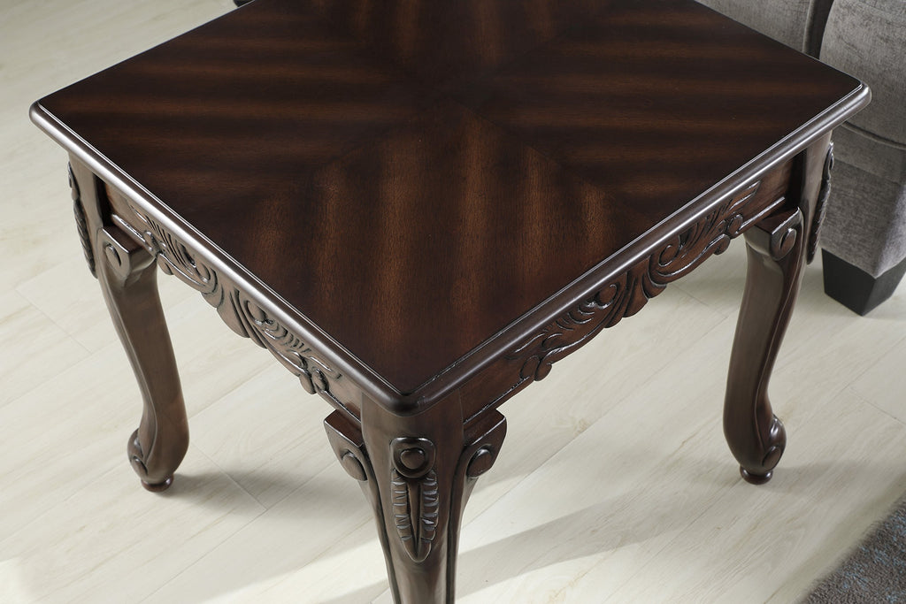 Wood End Table Dark Cherry F553957