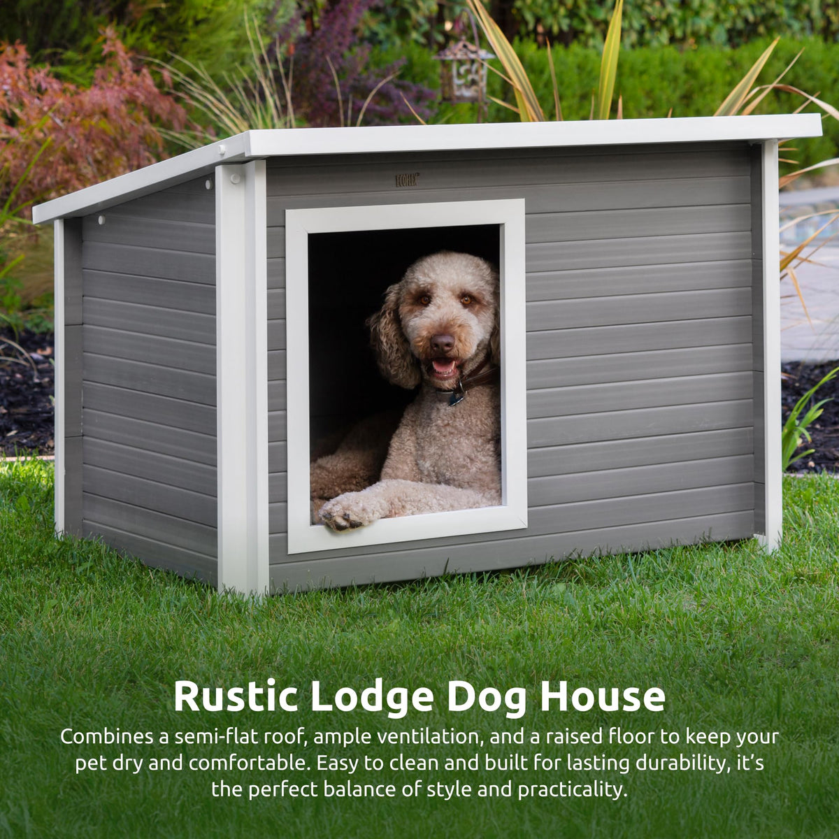 X-Large Grey Dog House W51358