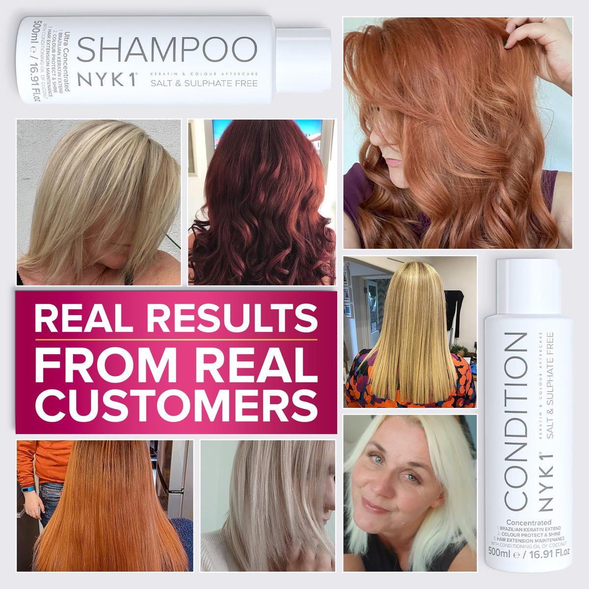Sulfate-Free Shampoo and Conditioner Set 2 x 16.9 Fl Oz W42466