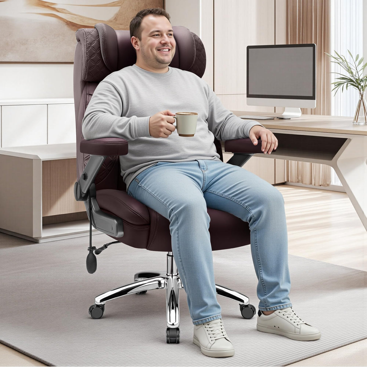 500LBS Big and Tall Office Chair O19381