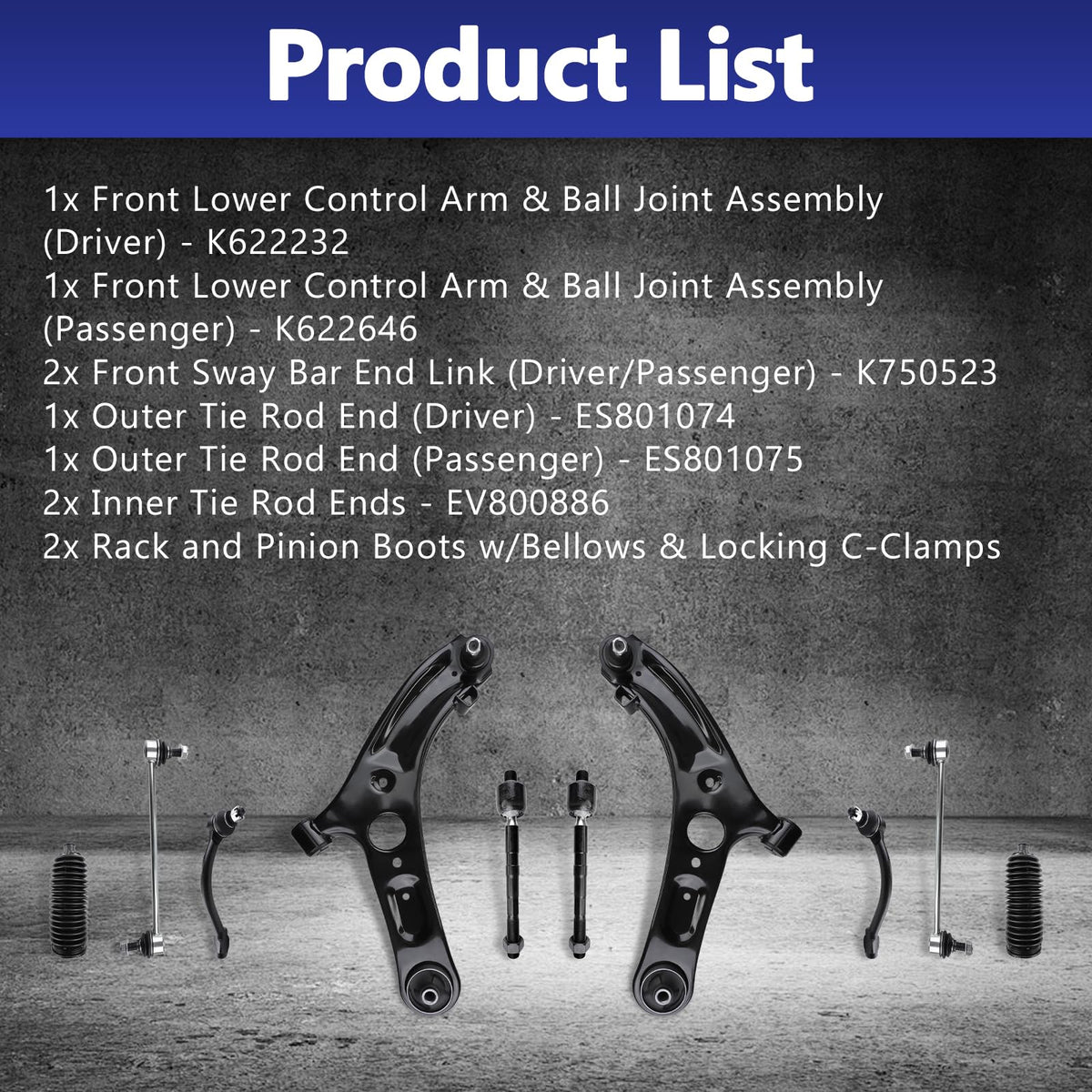 10Pcs Suspension Kit Z961868