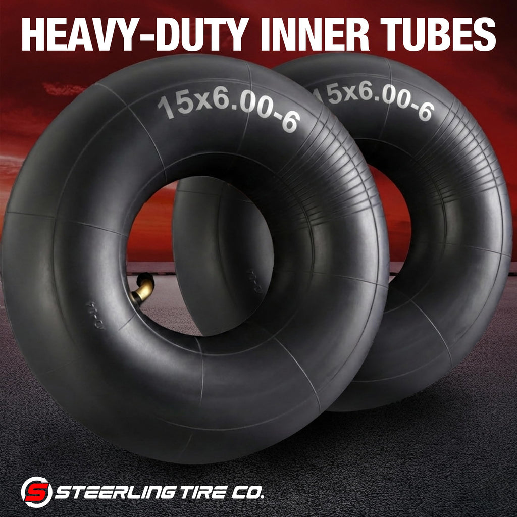 15x6.00-6" Inner Tubes, 2 Pack with TR-13 Straight Valve Stem M71200