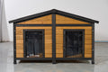 Large Wooden 2-Tier Rabbit Cage with Waterproof Roof K793783