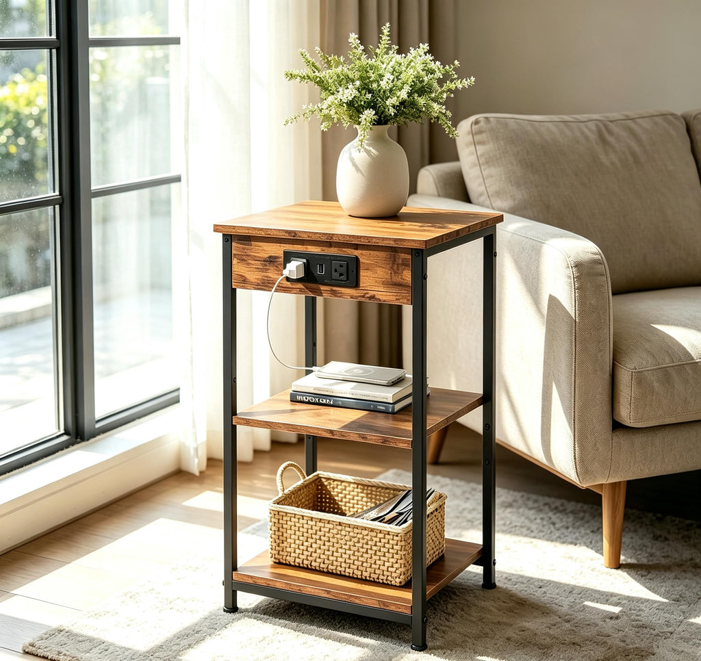 End Table with Charging Station V939378