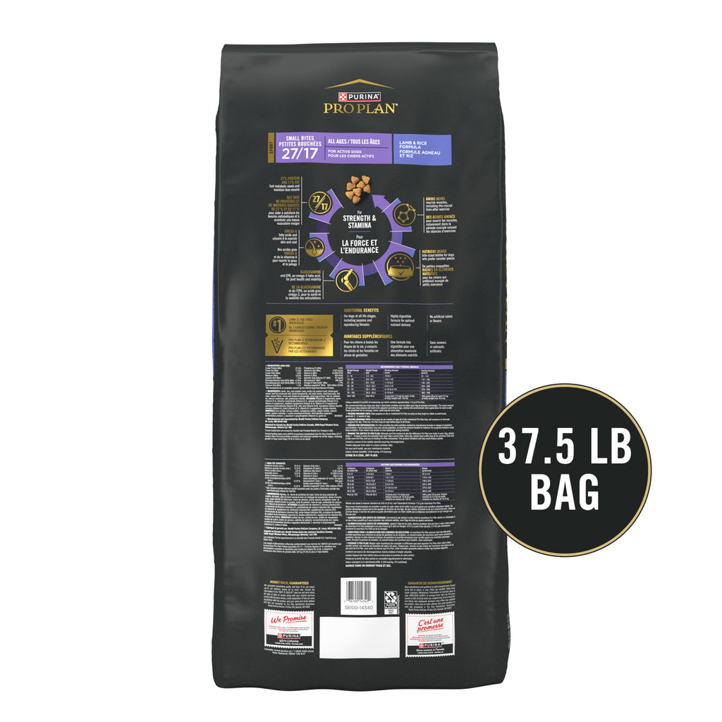 High Protein Small Bites Lamb & Rice Dog Food 37.5 Pound K984