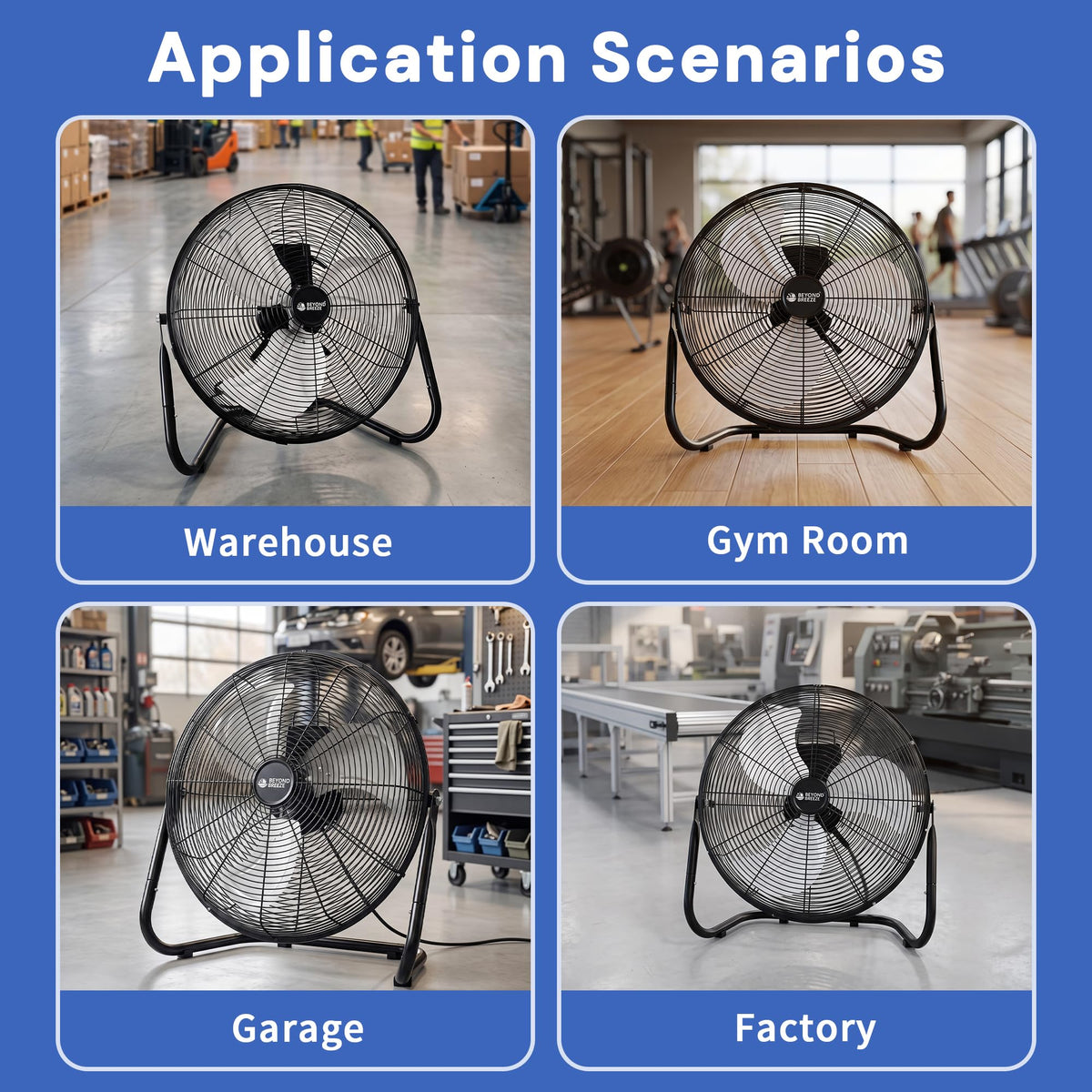 20'' High Velocity Wall Mount and Floor Fan with Remote B40849