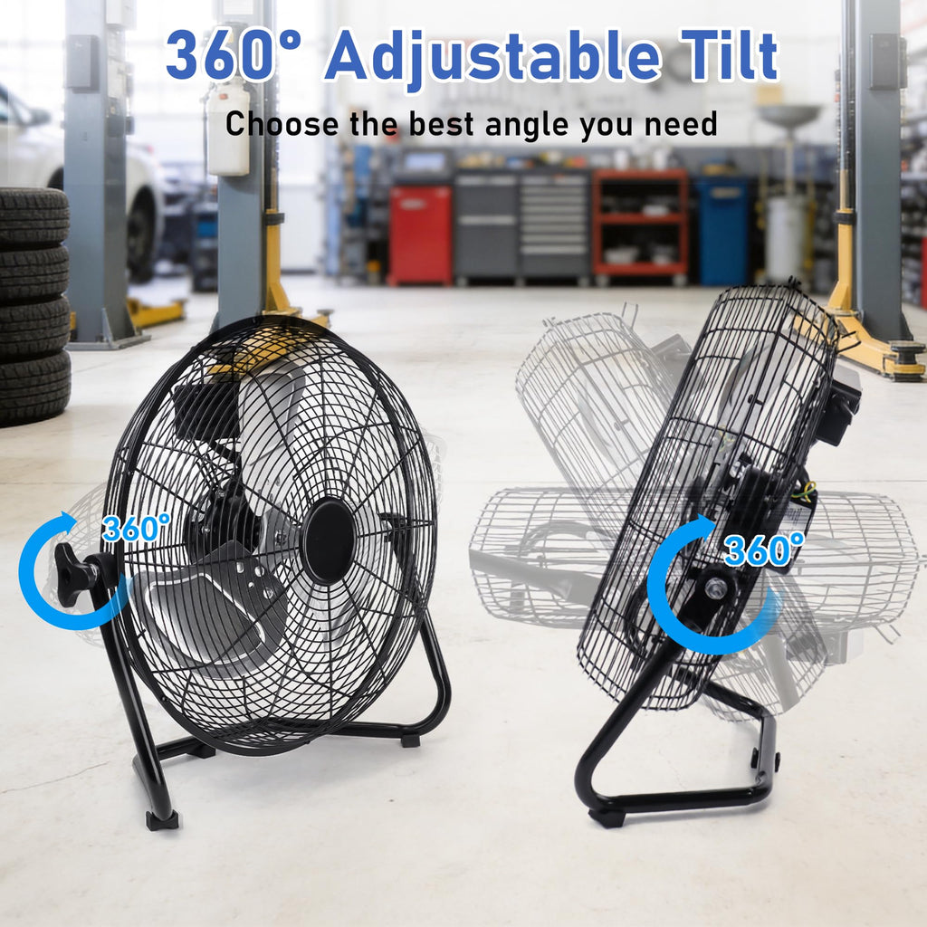 20'' High Velocity Wall Mount and Floor Fan with Remote B40849