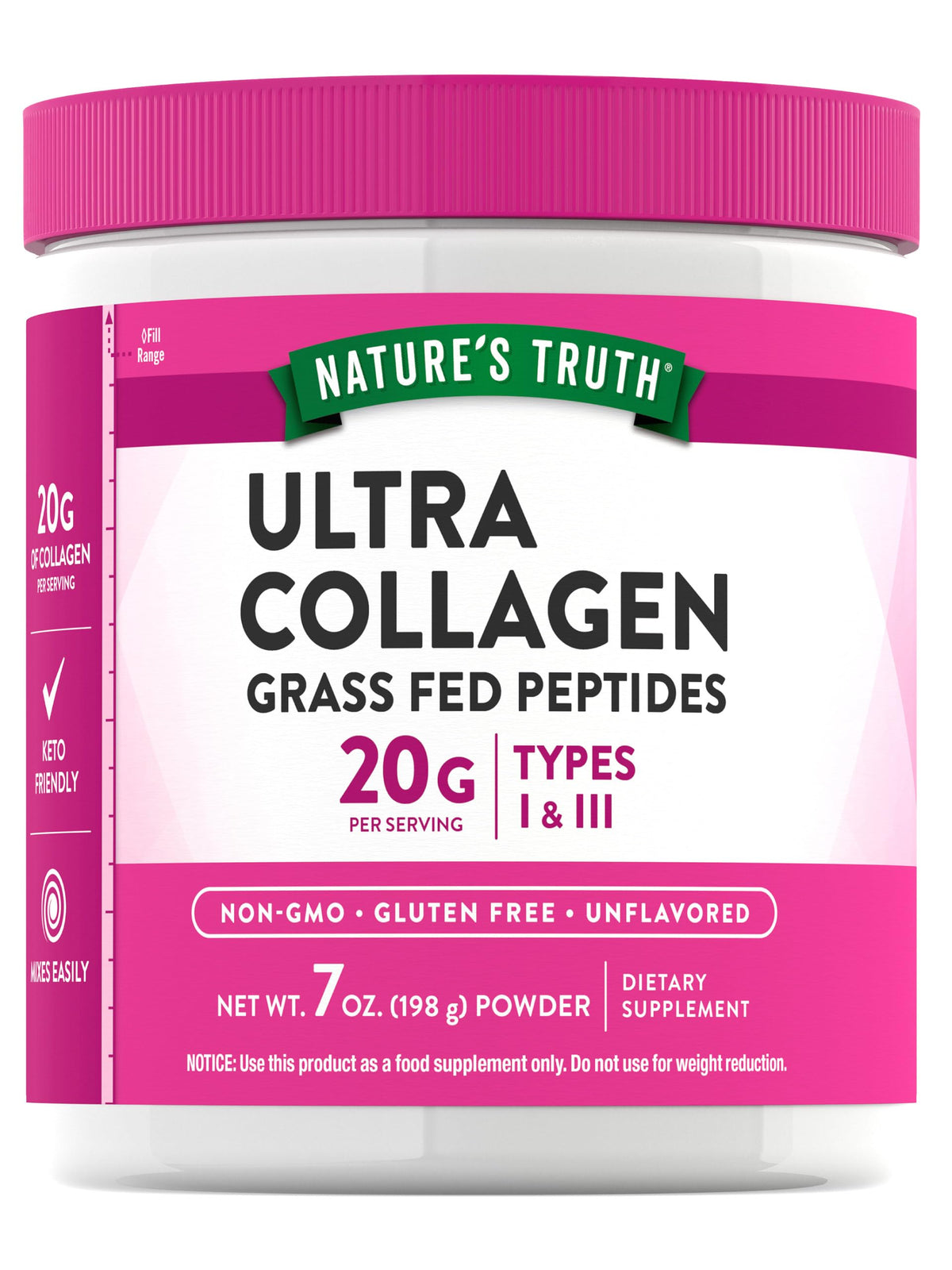 Collagen Powder 7 oz Type I and III Unflavored L61015
