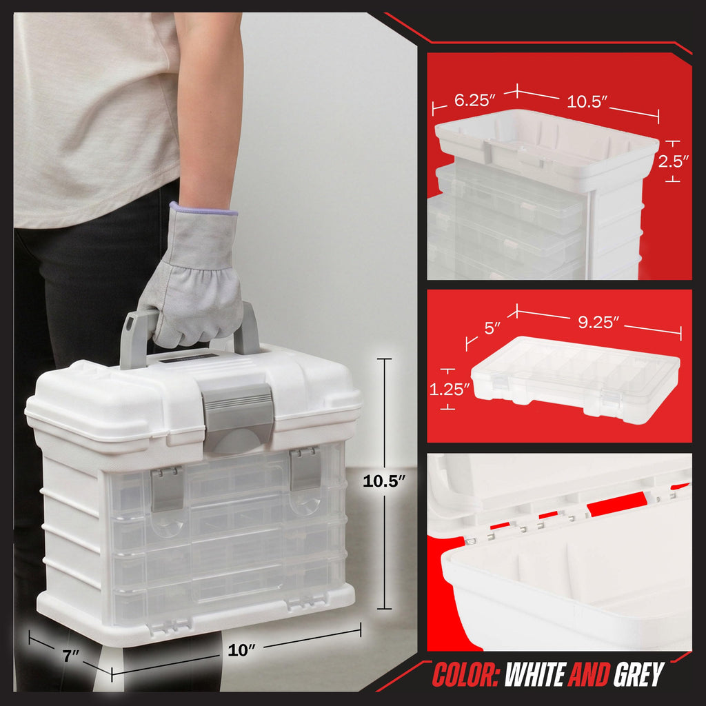 Portable Tool Box Small Parts Organizer with Drawers T956149