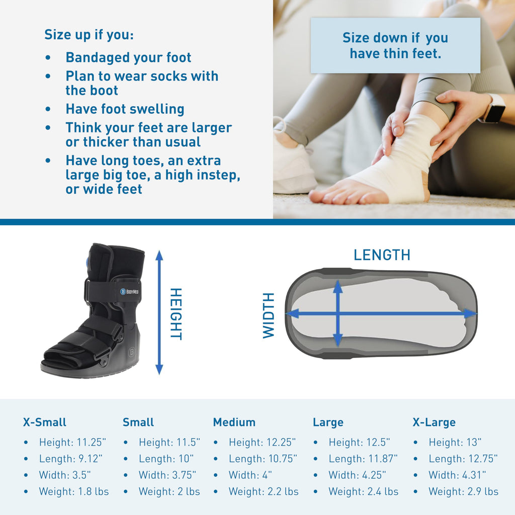 Medium 12.3" Tall Adjustable Walking Fracture Boot I281008
