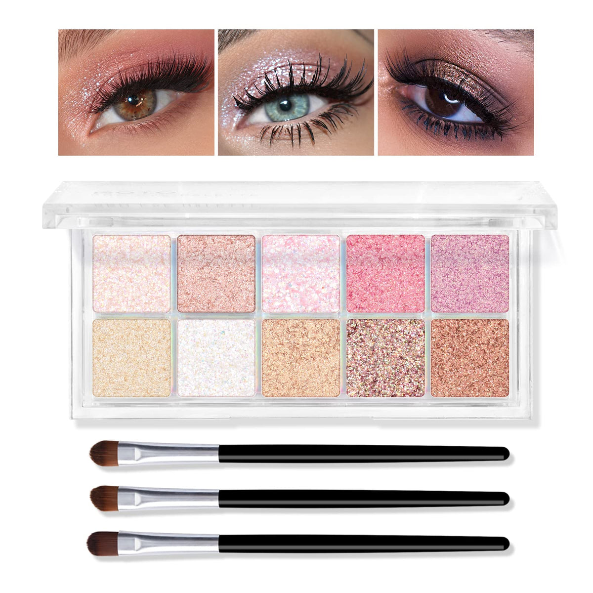 10 Colors Glitter Eyeshadow Palette A819208
