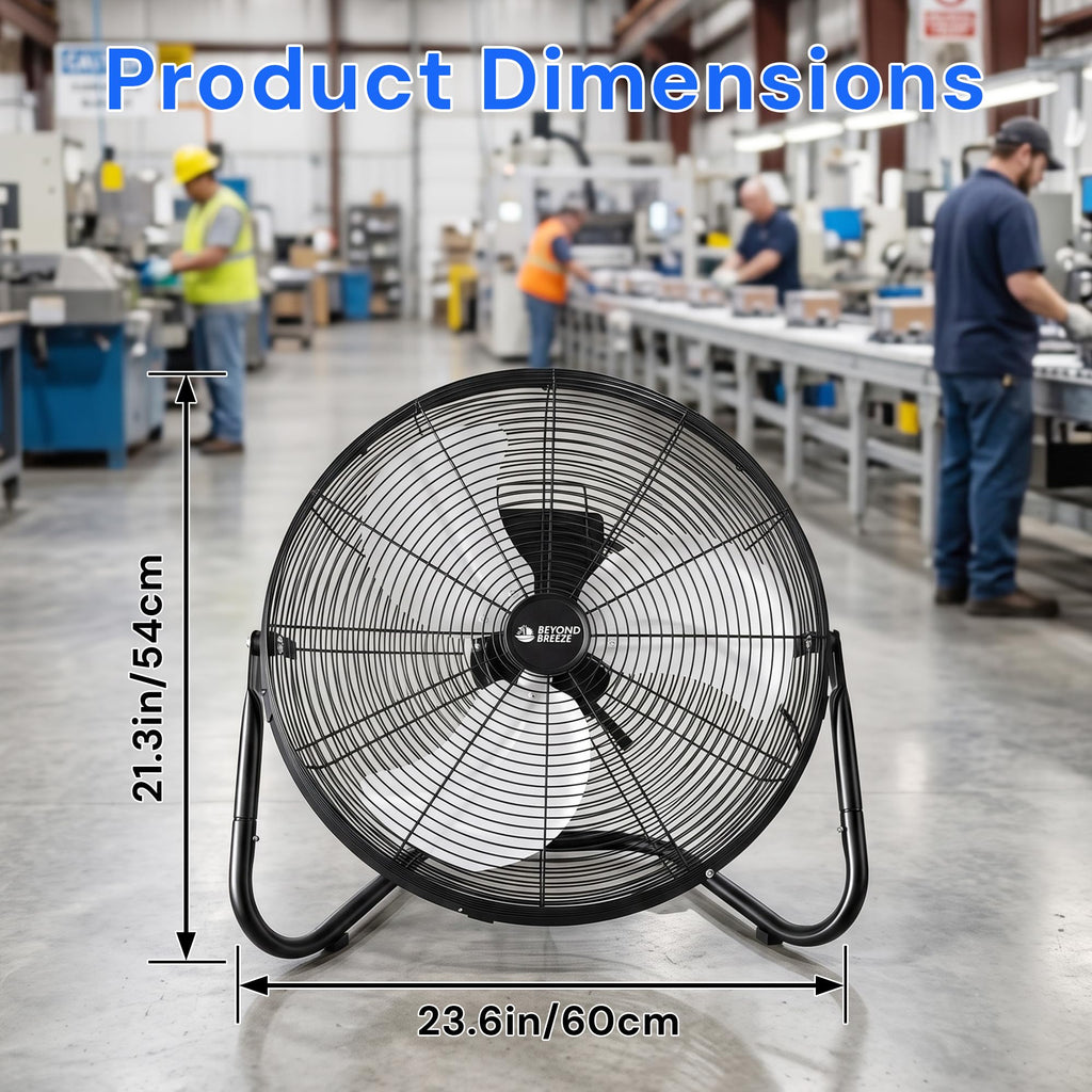 20'' High Velocity Wall Mount and Floor Fan with Remote B40849