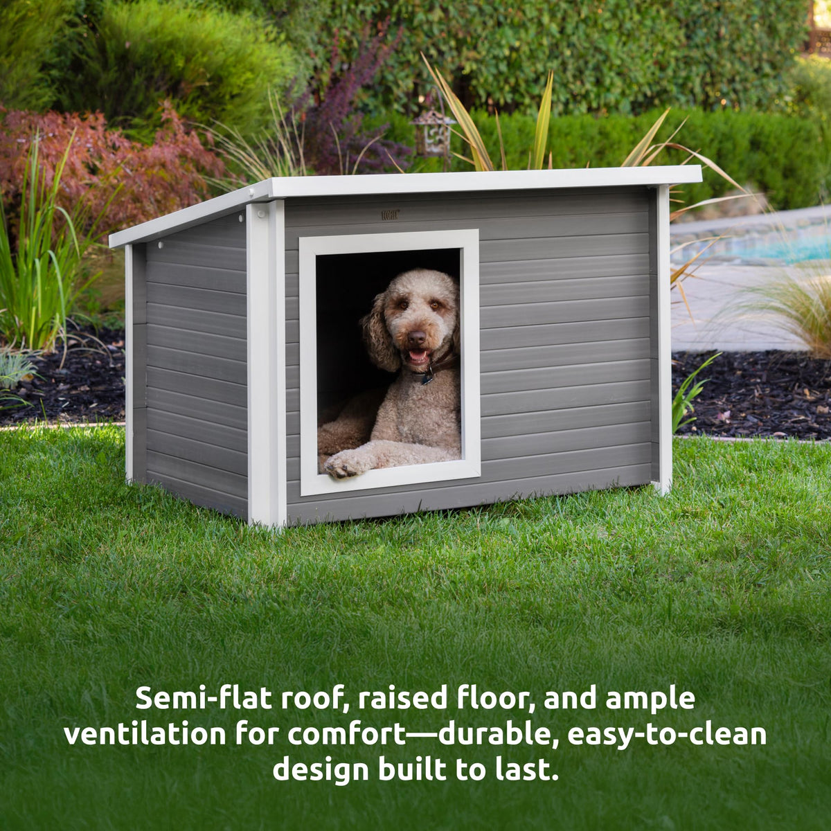 X-Large Grey Dog House W51358