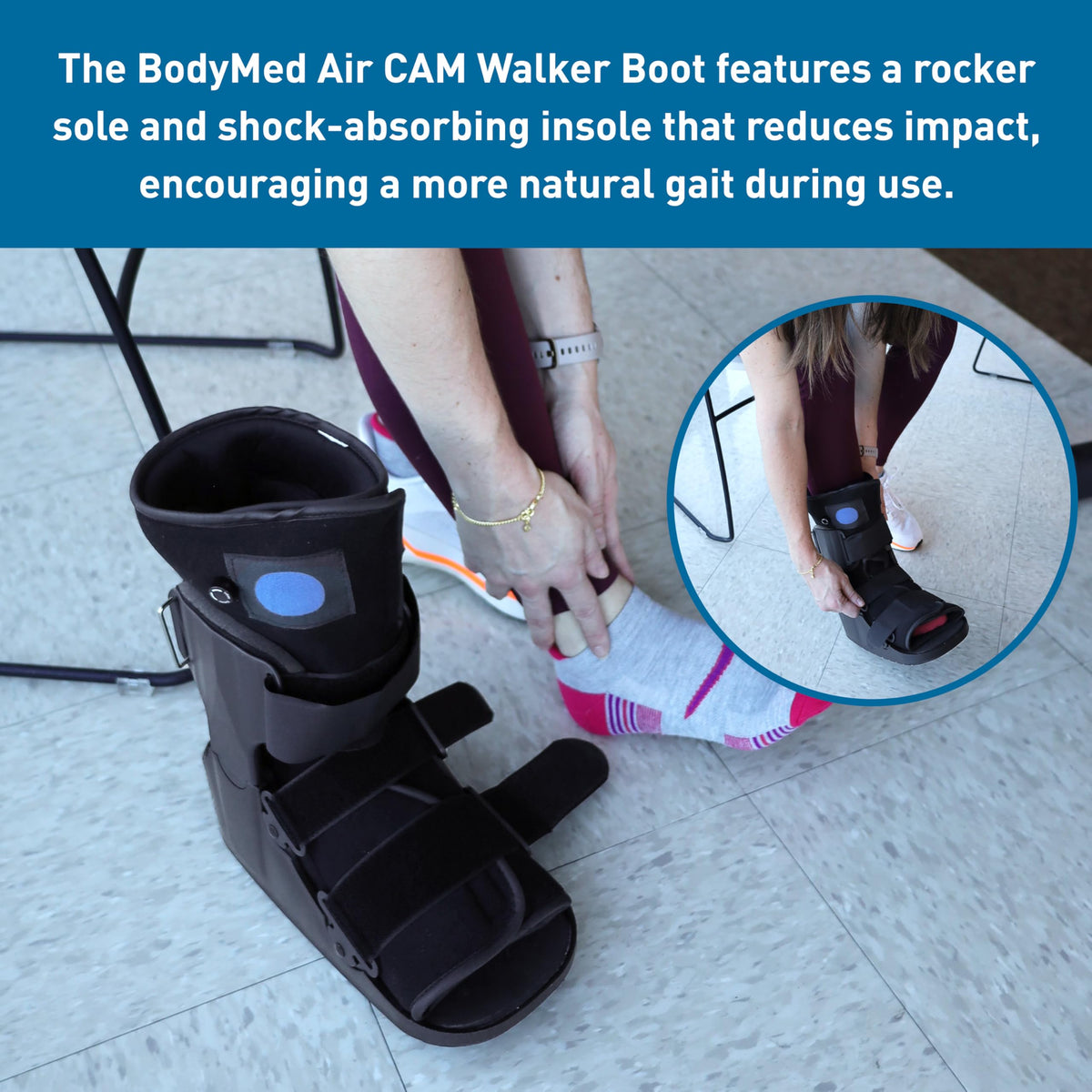 Medium 12.3" Tall Adjustable Walking Fracture Boot I281008