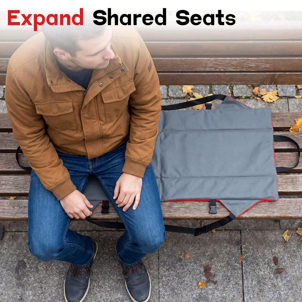 2 Pack Foldable Stadium Seats with Back Support R7330