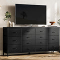 Black 14 Drawer Fabric TV Stand E248346