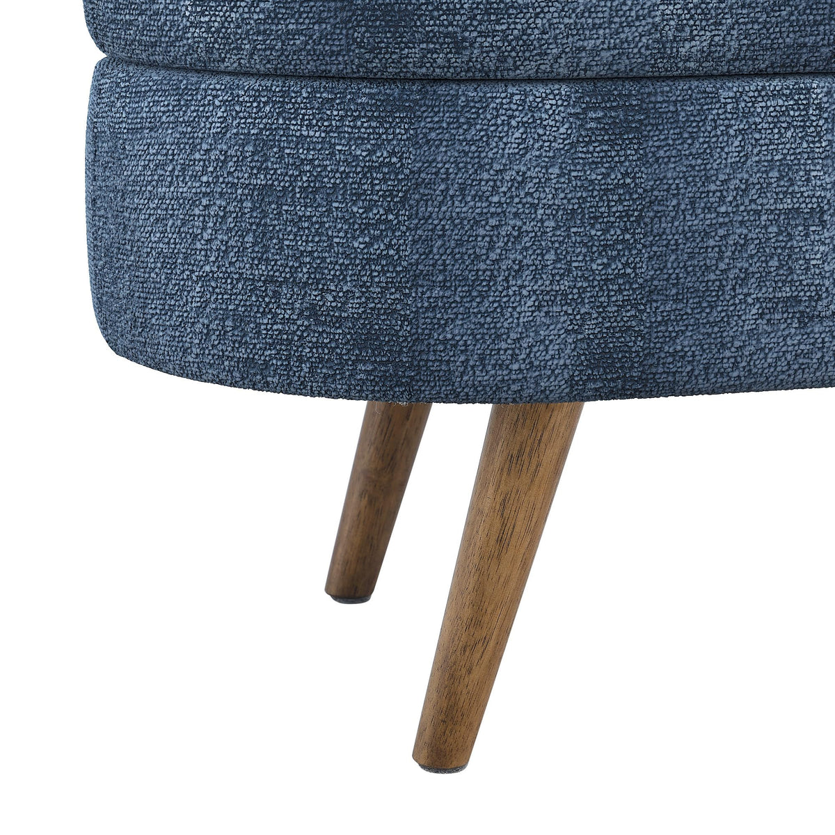 Oval Storage Bench with Rubber Wood Legs L272