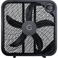 20" Box Fan, 3 Settings, Carry Handle, Black I8326