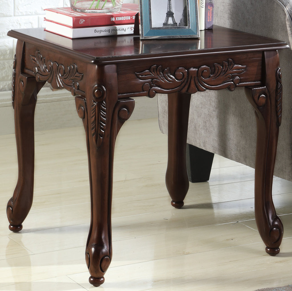 Wood End Table Dark Cherry F553957