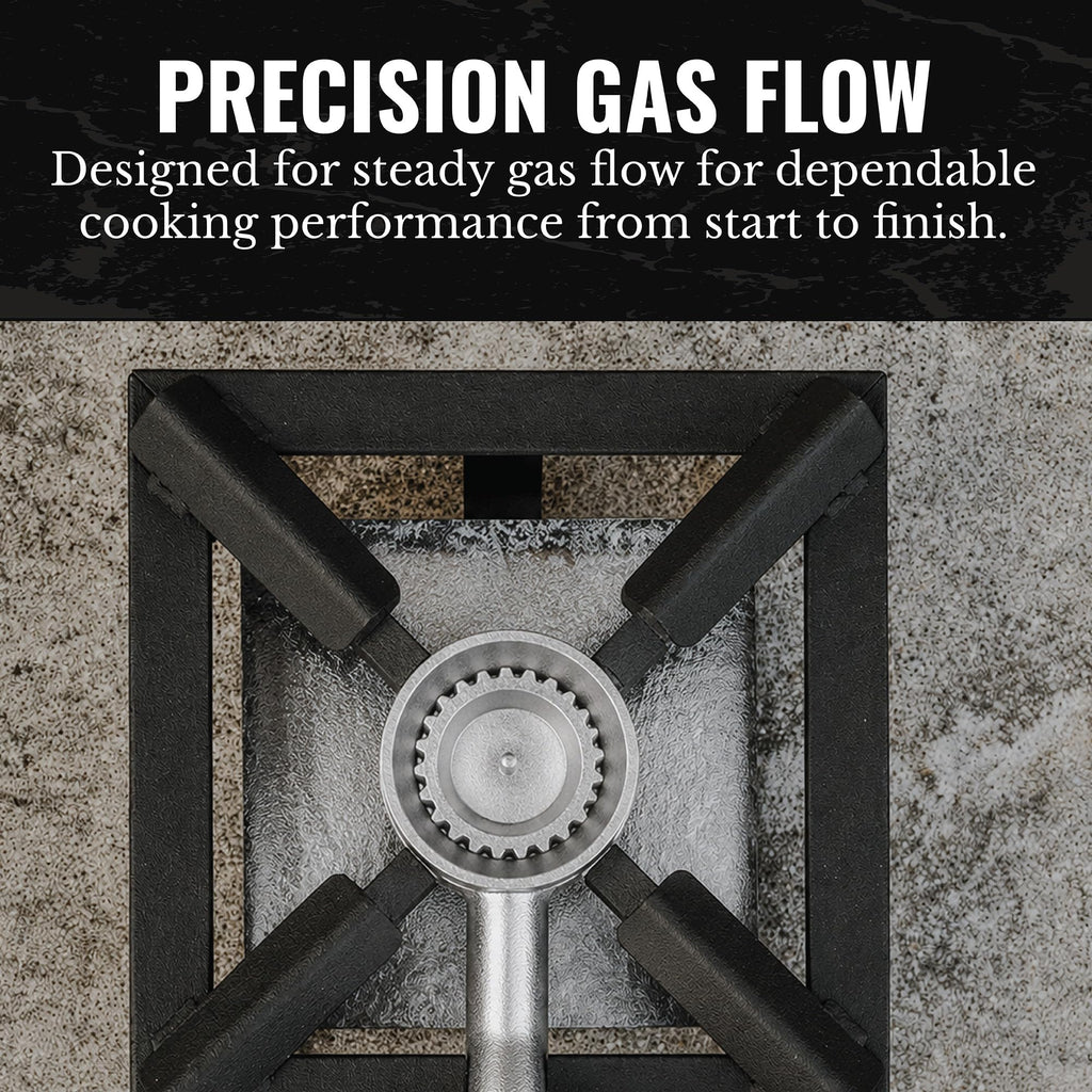 Propane High Pressure Cast-Iron Round Burner Head with Brass Fitting Orifice V58765